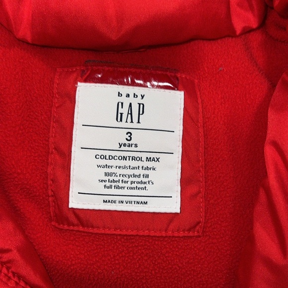 GAP Toddler ColdControl Max Puffer Parka (Red) - Picture 7 of 14